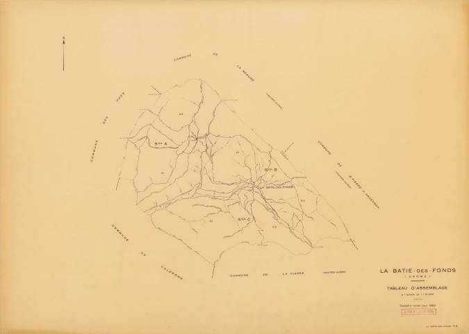 Tableau d'assemblage. 1965.