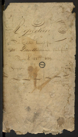 Répertoire général (1828-1838).