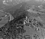 Vue aérienne du château de Béconne.