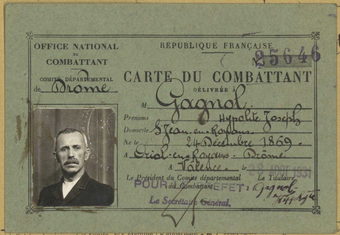 Gagnol, Hippolyte Joseph