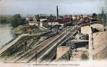 Dépôt de la gare et la fabrique de charbon de bois Cognat.
