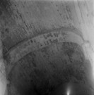 Colonzelle. - Détail de l'arc et doubleau de la chapelle Saint-Pierre.