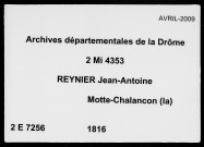 2 juillet-31 décembre 1816