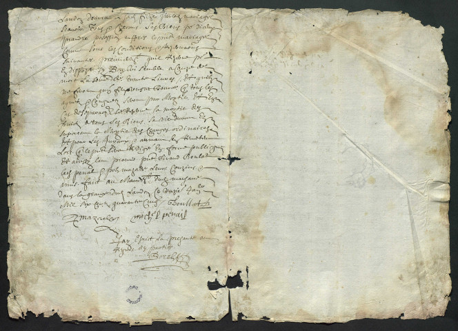 Promesses de mariage (1645-1668).