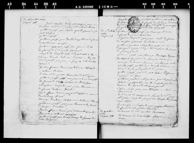 15 janvier 1753-16 juillet 1758