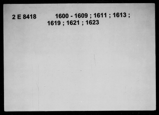 1er janvier 1600-1er octobre 1623