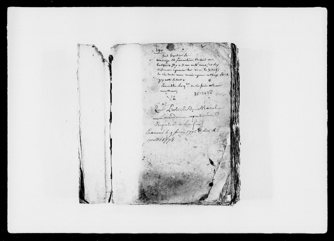 9 février 1772-2 juillet 1774