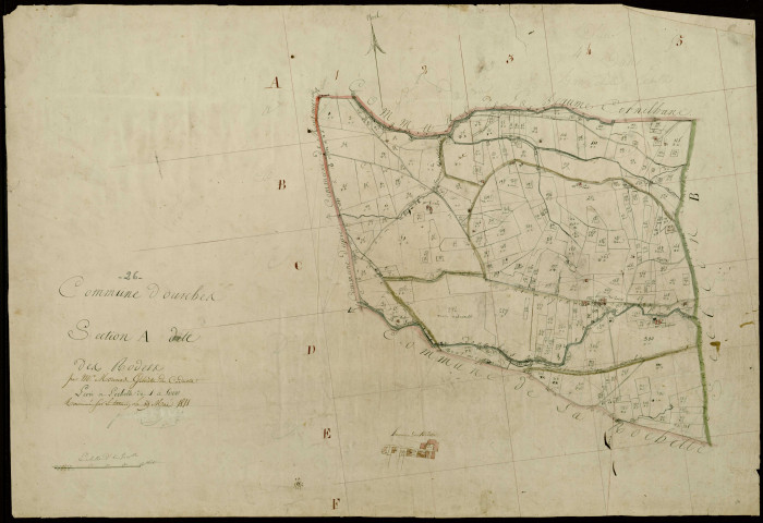 Section A, Rodets (les). Rodets (hameau des) (agrandissement).
