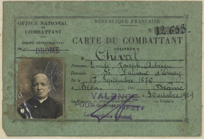 Chival, Émile Joseph Adrien