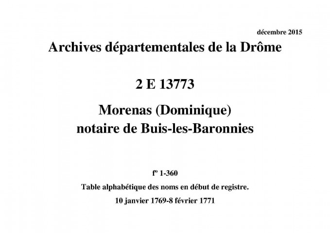 10 janvier 1769-8 février 1771