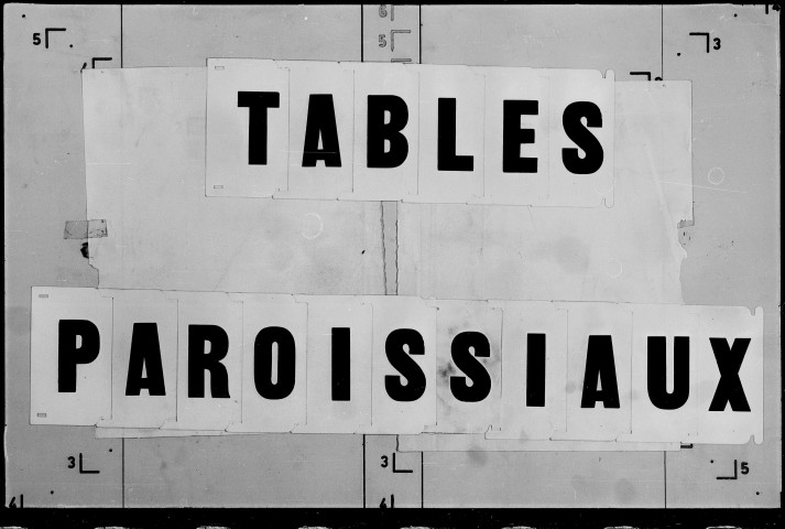 Tables (1685-1779).