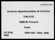 20 mars 1649-14 octobre 1664