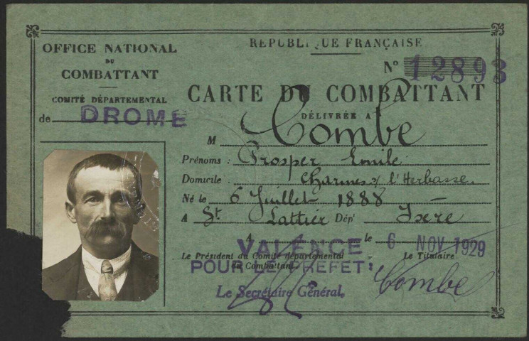 Combe, Prosper Émile