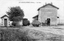 La gare du tramway de la ligne Saint-Vallier-Grand-Serre.