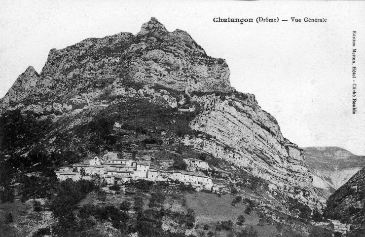 Chalancon.- Vue générale du village.