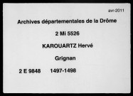 2 avril 1497-7 février 1498