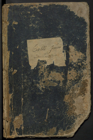 Table des grands livres (1819-1842).