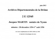 28 décembre 1554-6 août 1556