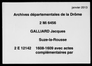 30 octobre 1608-2 mai 1609