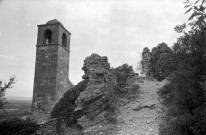 Montségur-sur-Lauzon. - Le clocher de l'ancienne église Saint-Félix.