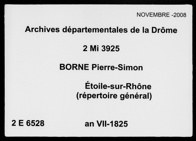 Répertoire (12 pluviôse an VII-23 janvier 1825).