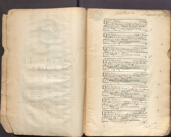 1er juillet 1709-24 mars 1711