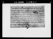 Concession de péage par Guillaume de Poitiers, comte de Valentinois.