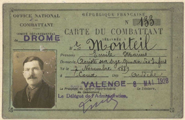 Monteil, Émile Marius
