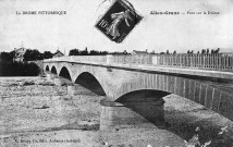 Grâne.- Le pont sur la Drôme entre Allex et Grâne.