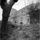 Puygiron. - Façade du château.