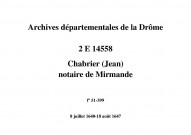 8 juillet 1640-18 août 1647