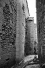 Lachau.- La façade sud de la chapelle Notre-Dame de Calma.