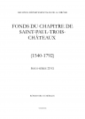 Reconnaissances sur Lapalud reçues et expédiées par François Benoît au profit de Mathieu de Moreton, prévôt du chapitre et prieur du lieu (9 août 1540-16 mai 1541).