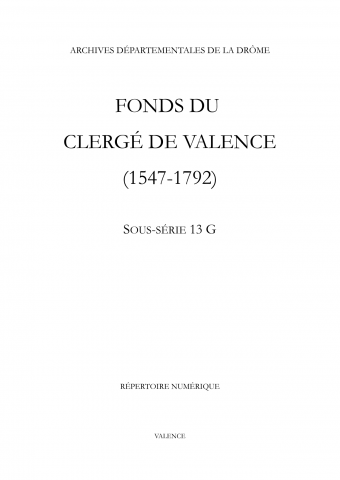 Clergé de Valence