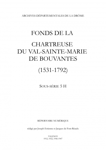 Terrier de Romans. – Rénovation (1762), pension de 135 livres, convention avec l'hôpital de Romans, indemnité de la visitation, etc. –Montélier. – Nourriture des pauvres (1628), contrainte pour paiement d'un maçon (1600).