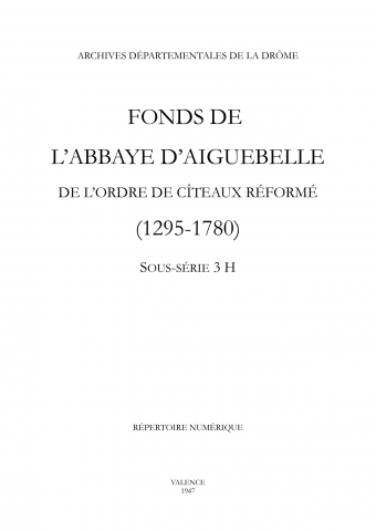 Transaction passée avec les comtes de Valentinois sur Combemaure (13 décembre 1326).